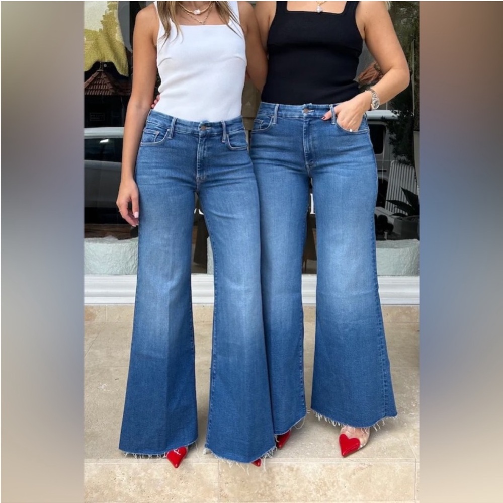 MOTHER Blue Flare & Wide Leg Jeans